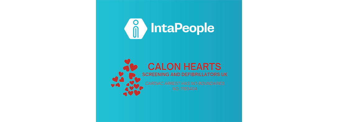 IntaPeople charity partnership 2023/2024 with Calon Hearts